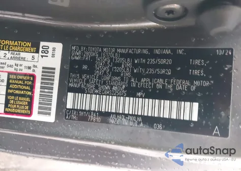 2024 Toyota Sienna Platinum from USA, damaged, VIN 5TDERKEC8RS225075